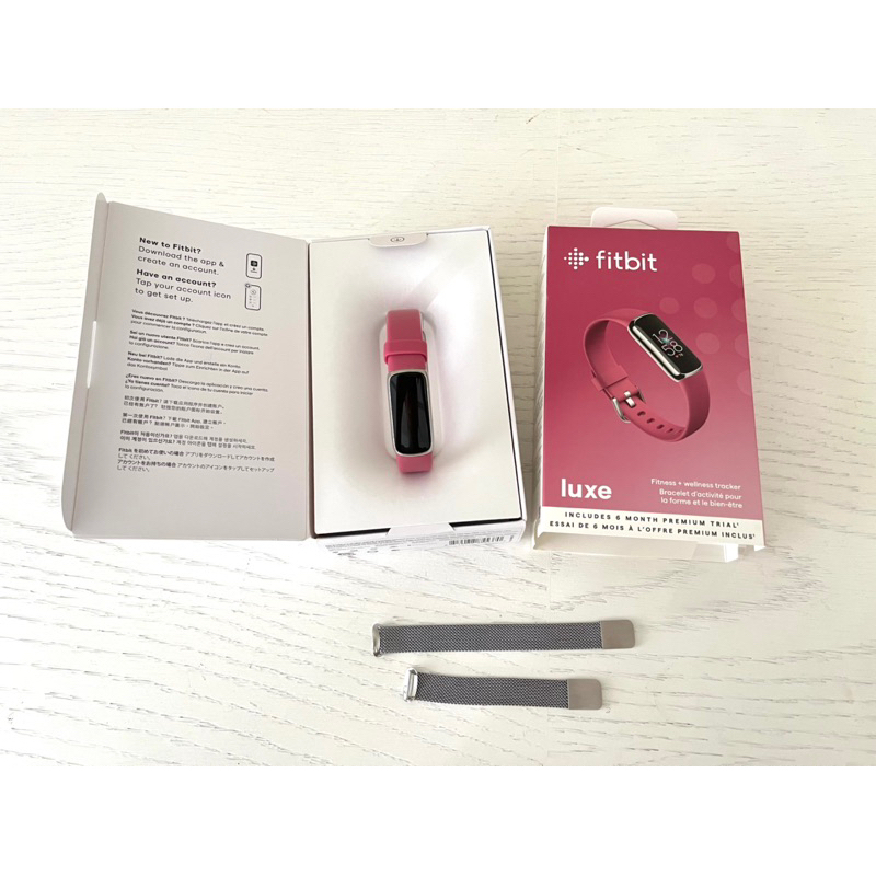 二手9成新Fitbit【LUXE】智慧手環 智慧手錶 睡眠血氧監測  壓力管理 心率追蹤 睡眠追蹤 防水50m