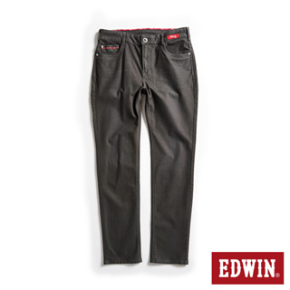 EDWIN 加大碼 東京紅360°迦績彈力機能小直筒牛仔褲(暗灰色)-男款