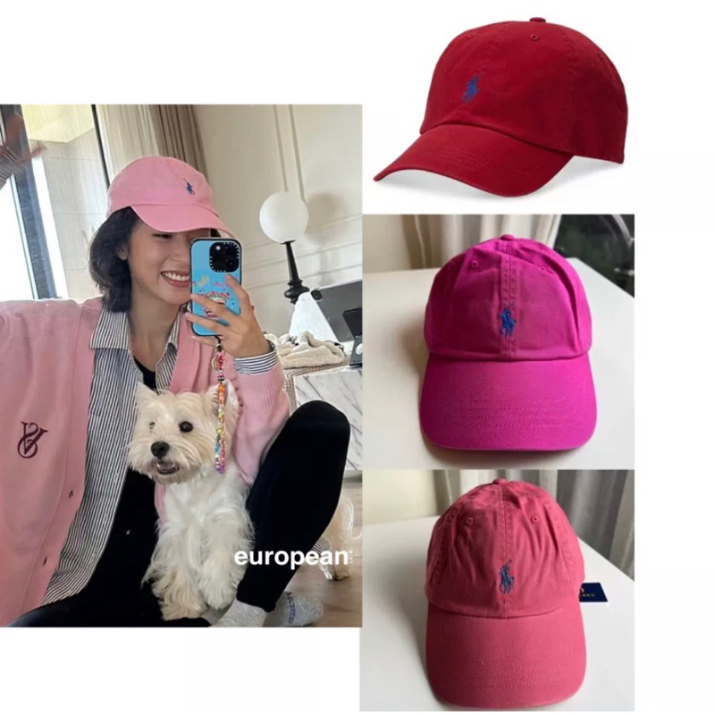Polo Ralph Lauren 小馬老帽棒球帽成人 帽子 紅色粉色系 當季熱賣色