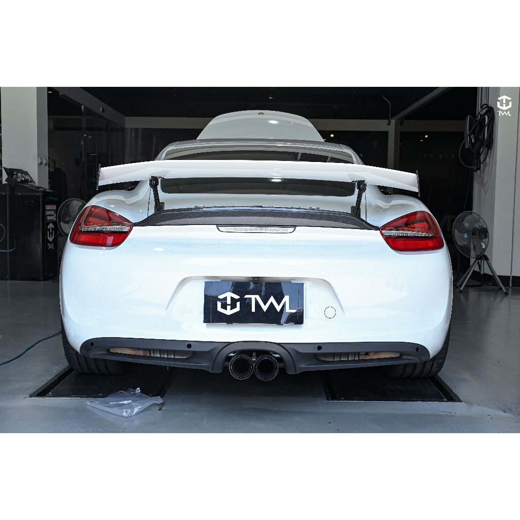 TWL台灣碳纖 升級GT4大尾翼 全新 PORSCHE 保時捷 981 CAYMAN GTS BOXSTER