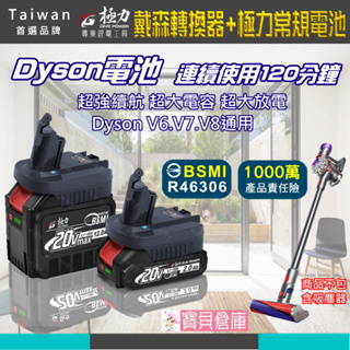 寶貝倉庫 極力 BSMI合格 適用dyson 戴森電池 V6電池 V7電池 戴森V8電池 dyson電池 V10大容量