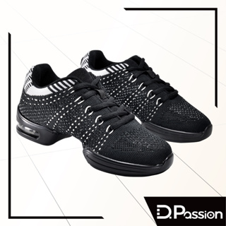 【D.Passion美佳莉】排舞鞋 爵士舞鞋 8226 黑飛織透氣 男女版型暢銷款