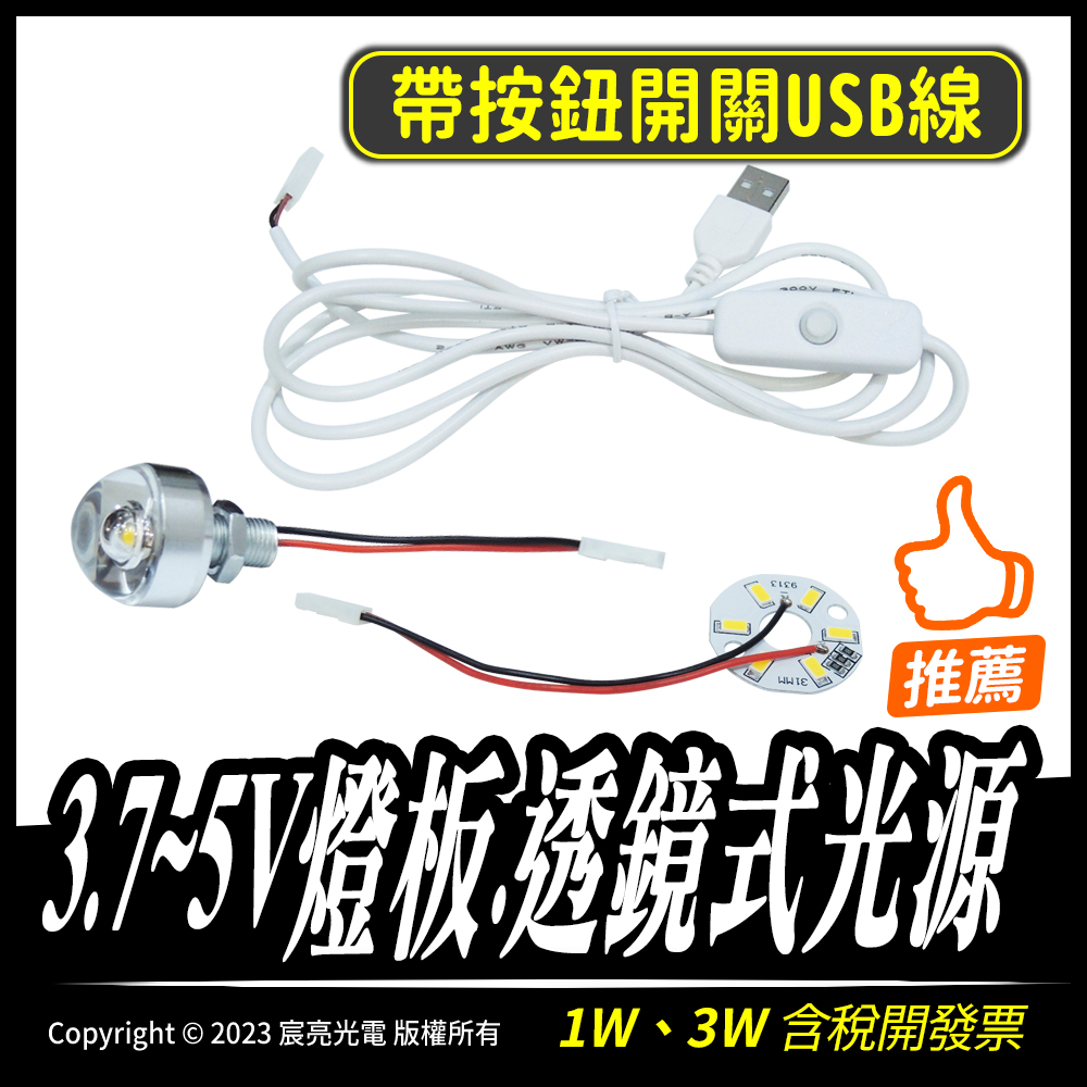 3.7~5V燈板.透鏡式光源｜展示櫃燈｜USB｜LED｜3.7~5V｜公仔櫃｜