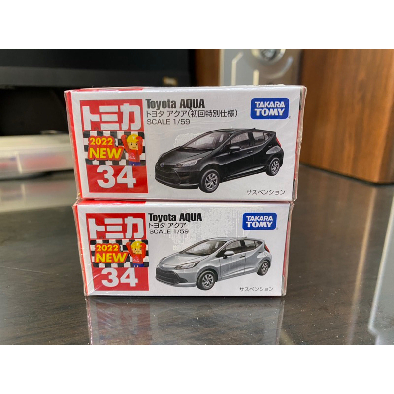 tomica no.34 Toyota aqua 初回+一般合售