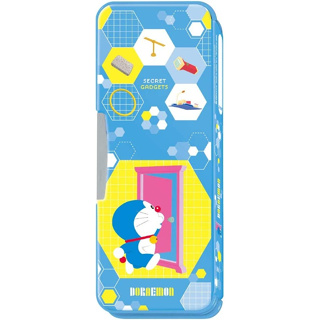 §A-mon日本雜貨屋§日本正版小學館Doraemon哆啦a夢 小叮噹可愛道具圖 雙面附削鉛筆器 鉛筆盒 / 筆盒日本製