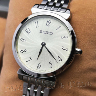 【SEIKO 石英手錶】時尚放射紋女錶款SFQ801P1/SFQ801