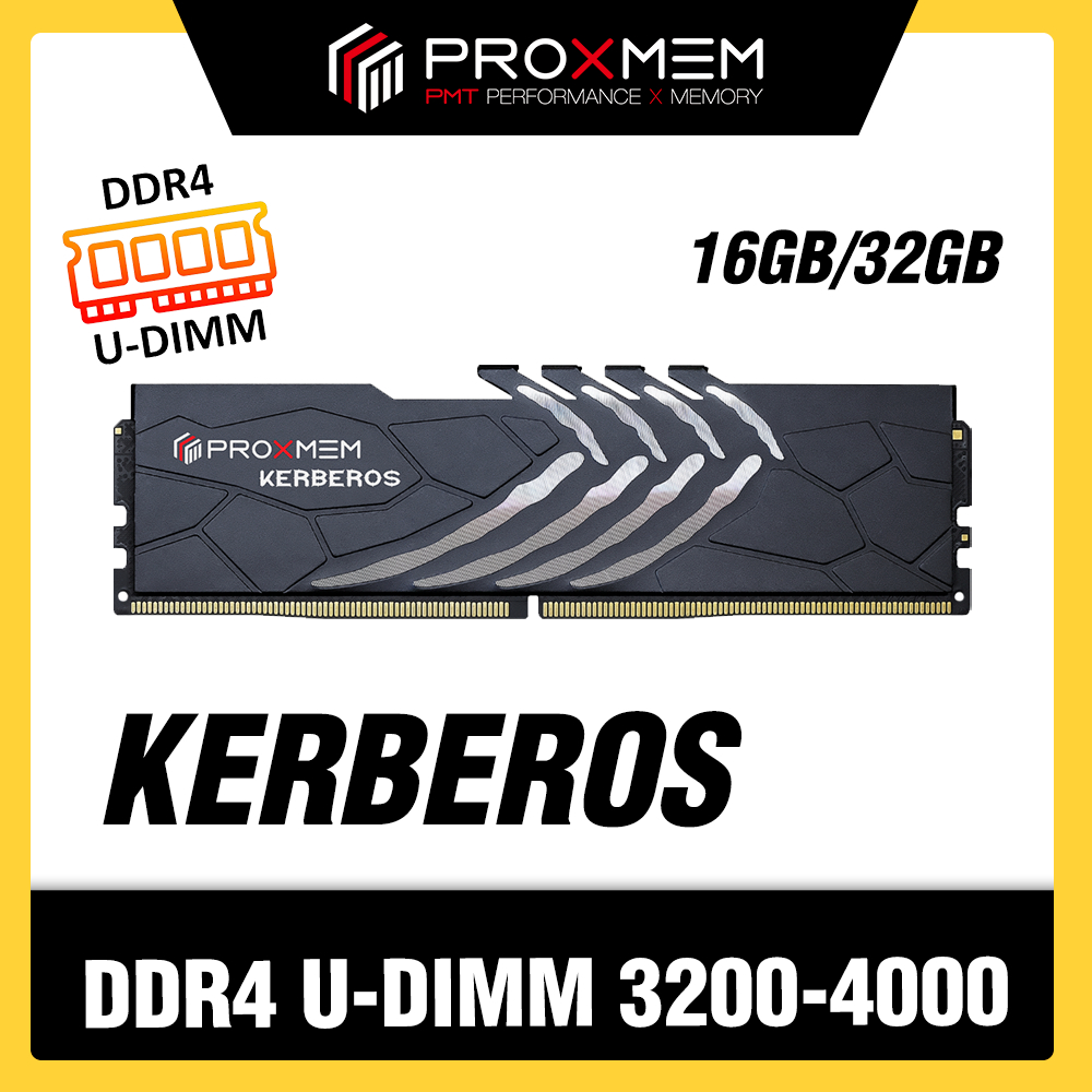 博德斯曼 KERBEROS 地獄犬散熱片系列 DDR4 3200-4000 桌上型超頻記憶體  16GB/32GB