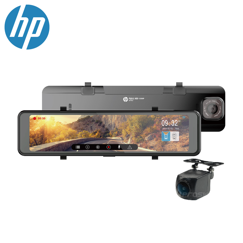 HP 惠普 S979W【安裝送128G】 WIFI OTA更新 STARVIS感光 TS碼流 雙鏡頭汽車行車紀錄器