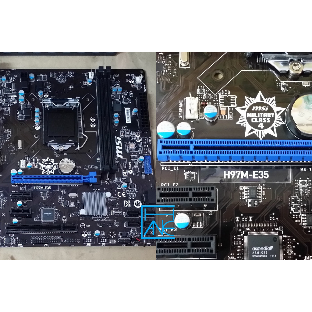 【 大胖電腦 】MSI微星 H97M-E35 主機板/附擋板/DDR3/1150/USB3/保固30天/實體店面/可面交