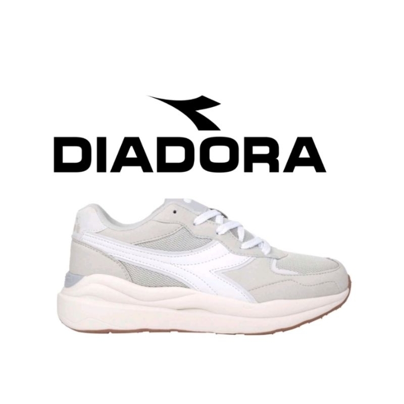 【DIADORA】女款 厚底增高 輕量透氣 運動鞋 慢跑鞋 淺灰白(DA 3667)&lt;85&gt;