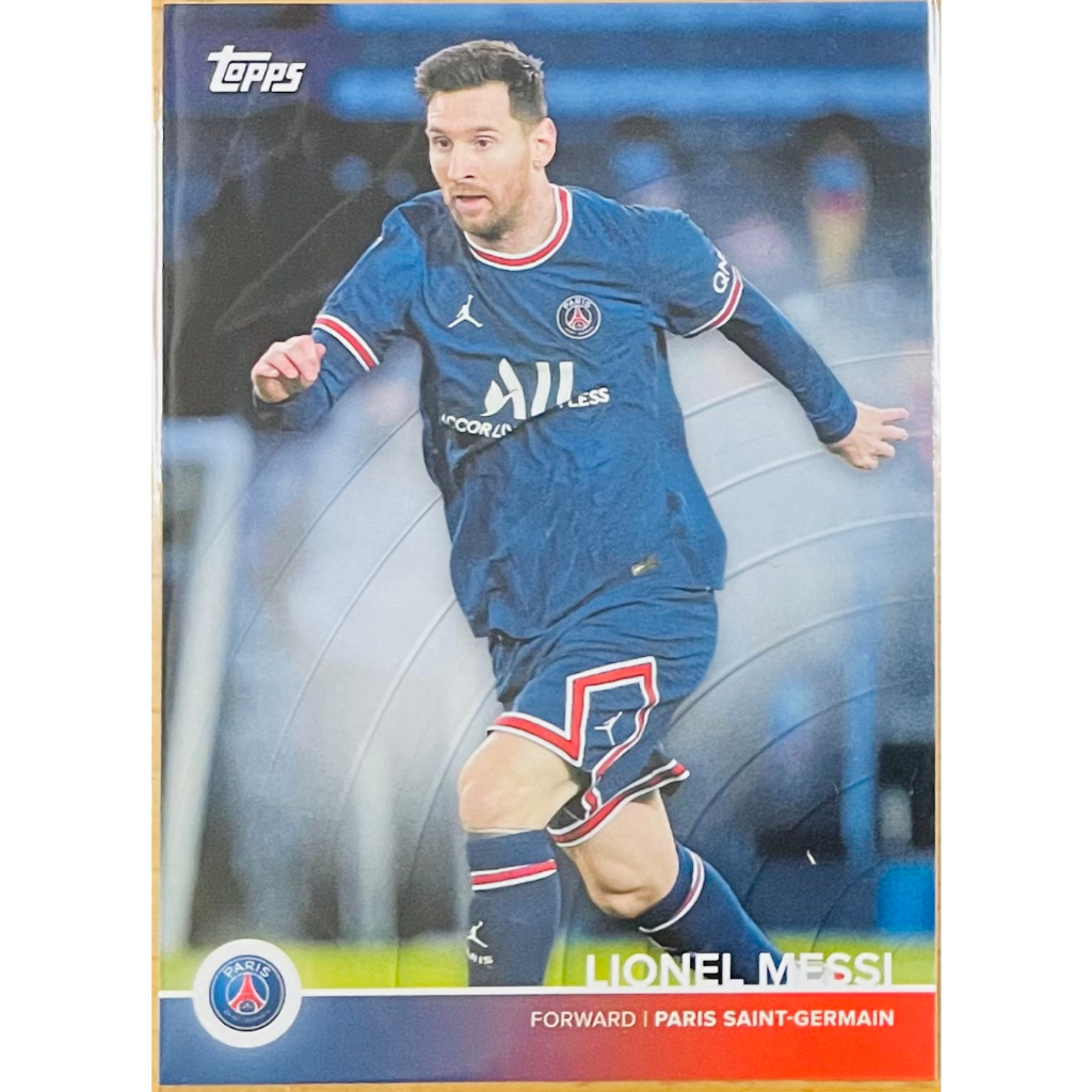 LIONEL MESSI 獅王 梅西 2022 TOPPS 巴黎 聖日耳曼人隊 PSG 隊卡 #18 足球卡