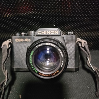 chinon cm-4s 底片相機 古董相機 復古相機 含50mm大光圈鏡頭