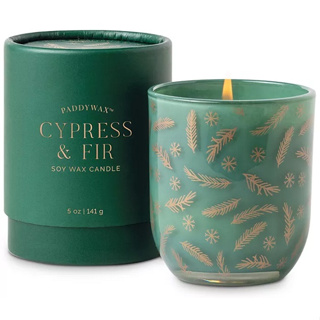 現貨~誠品PADDYWAX Cypress & Fir柏樹與冷杉綠色不透明玻璃大豆蠟燭5 盎司