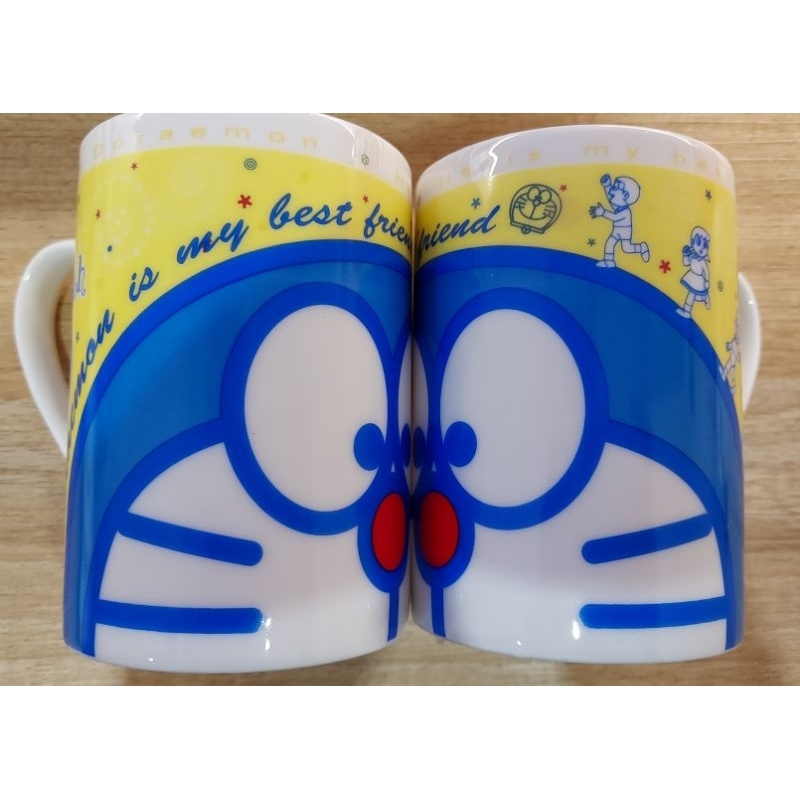 全新 早期收藏 哆啦a夢 Doraemon 小叮噹 35週年 馬克杯 約9.5cm高 單售