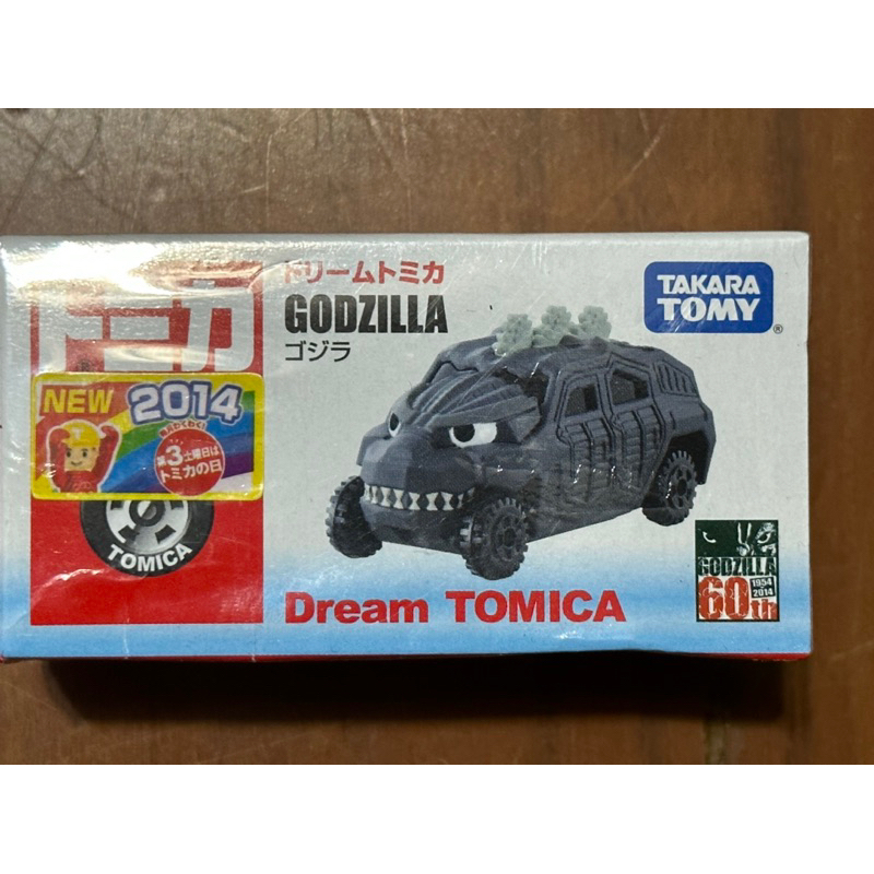 tomica 哥吉拉 車貼 膠膜未拆 小汽車