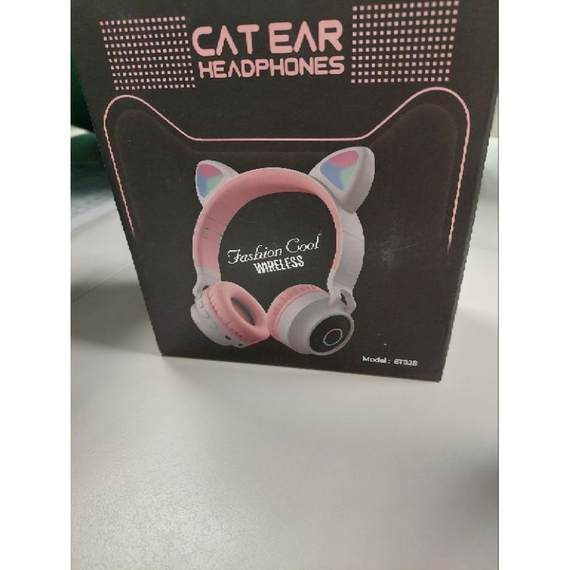 頭戴式 耳機 貓耳 藍牙耳機 ZW-028 BT028 無線發光 萌系貓耳呼吸燈 抖音