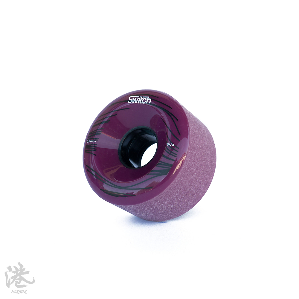 SWITCH 65mm Wheels Purple 滑板輪 長板輪【HARBOR港】