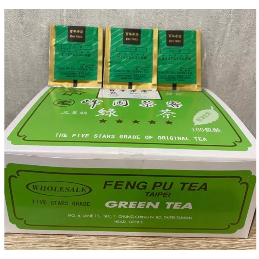 [整盒裝現貨]台灣峰圃茶客茶包100入 綠茶