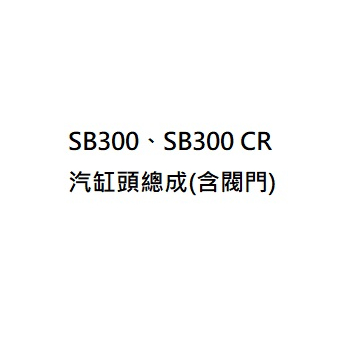 SB300汽缸頭總成 SB300 CR汽缸頭總成 含氣門閥 含閥門 三陽原廠零件 三陽公司貨 三陽正廠零件