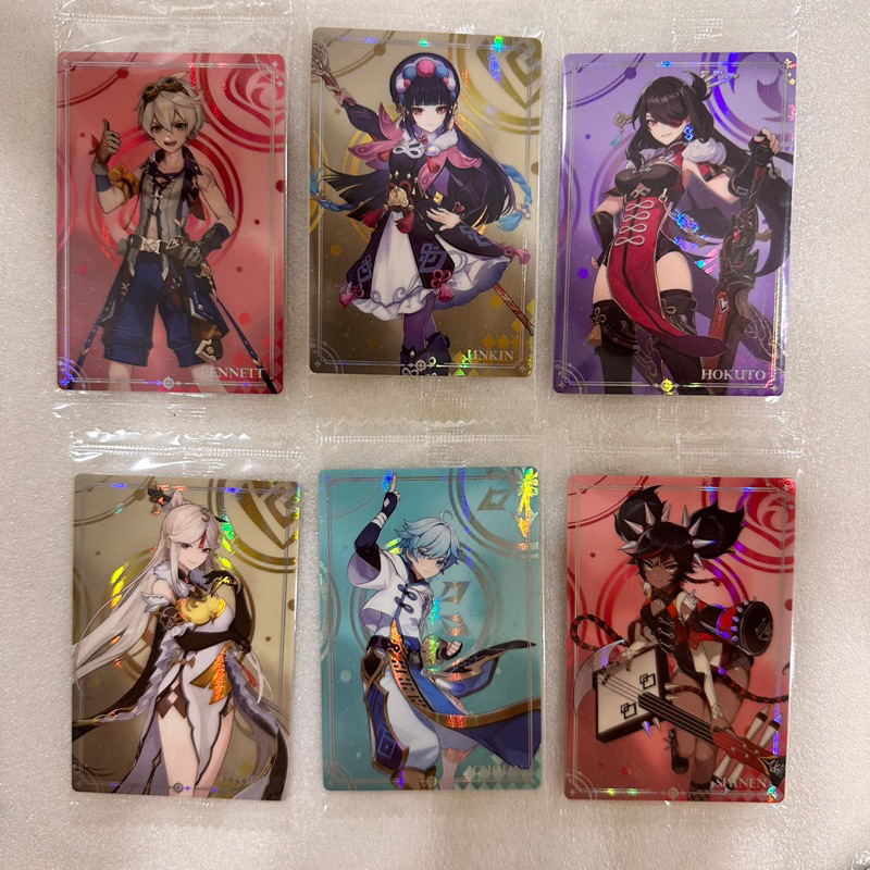 🍭Ruo🍭正版日貨 原神 Genshin 威化餅卡 餅卡 收藏卡 1彈2彈 萬代 辛炎 重雲 凝光 北斗 雲菫 班尼特
