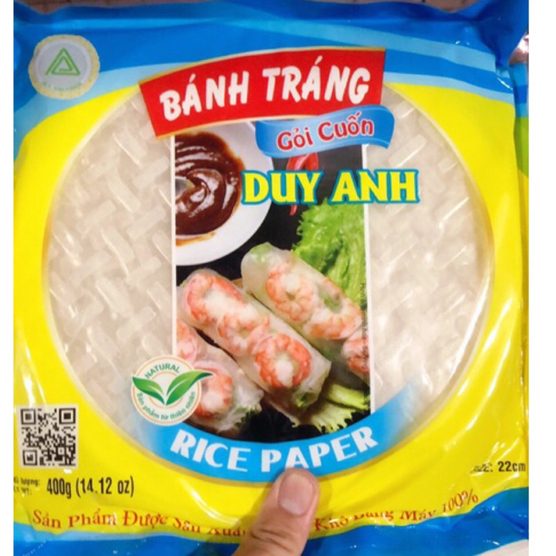 【越南】Duy Anh 春捲皮 Rice paper Bánh tráng/ bánh đa nem 22cm 400g