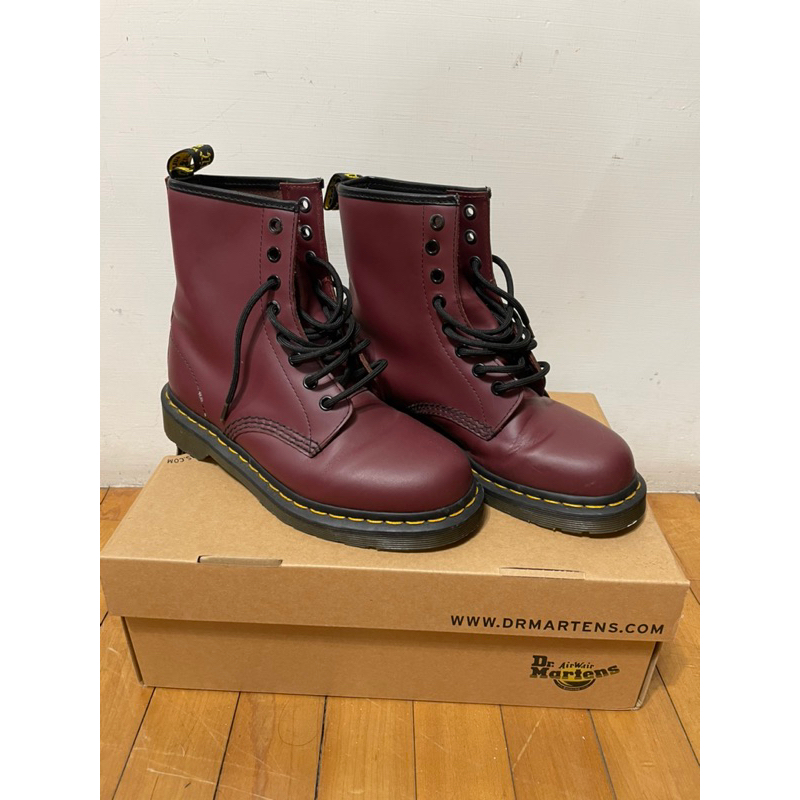 【Dr.Martens】1460 SMOOTH LEATHER 8孔 馬丁馬汀靴 酒紅