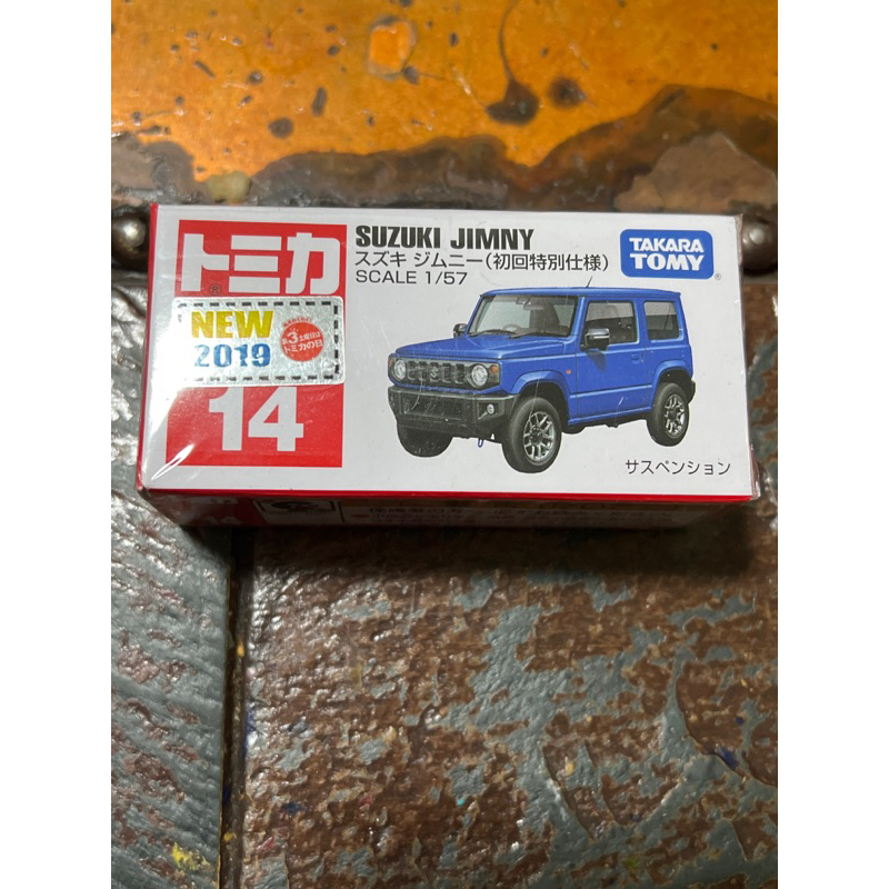 絕版日版初回色新車貼 TOMICA 14 SUZUKI JIMNY 鈴木初回特別仕樣