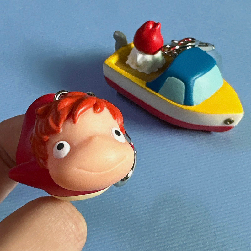 （現貨📦）宮崎駿 波妞 宗介的船 指偶 手作吊飾 公仔玩具 🐟🪣🚤