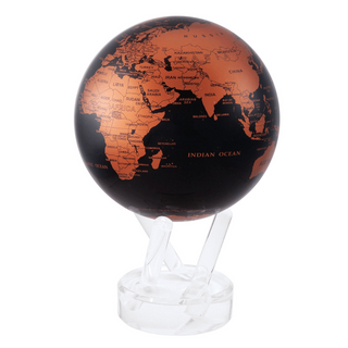 MOVA光能地球儀🌏時尚紅黑地圖Black and Copper 居家擺設．精緻送禮．轉運．紀念日．母親節．自轉地球儀