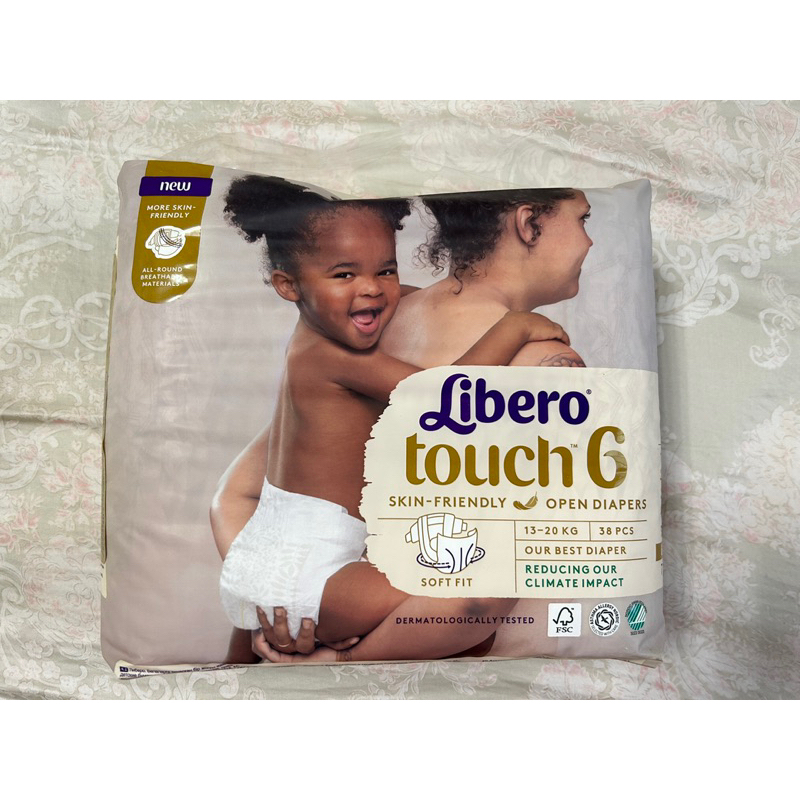 麗貝樂Libero touch嬰兒紙尿褲 6號（XL38片）