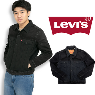 Levis 創意升級 拼接 黑色 牛仔外套 外套 長袖外套 現貨 牛仔 男女外套 #9271