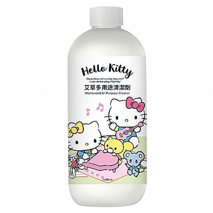 御衣坊 Hello Kitty 艾草多用途清潔劑(1000ml) 三麗鷗Sanrio授權 【小三美日】DS014103