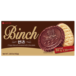 韓國 樂天 BINCH 巧克力 餅乾