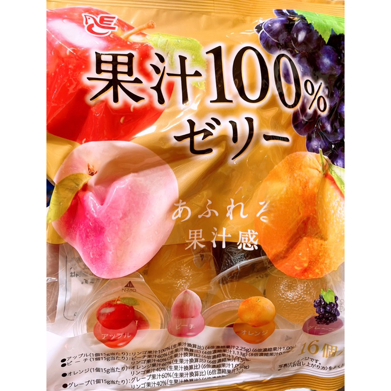 【亞菈小舖】日本零食 Ace 綜合果汁風味果凍條 240g【優】