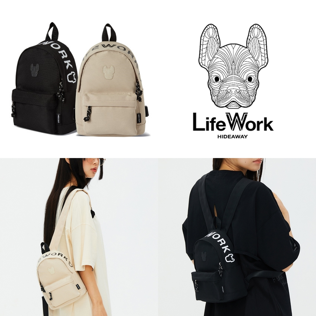 【預購】韓國LifeWork法鬥 迷你後背包 2色 HIDEAWAY💛  LOGO MINI BACKPACK 小後背包