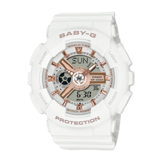 【CASIO】Baby-G 白玫瑰金色雙顯電子女錶 BA-110XRG-7A 台灣卡西歐公司貨 保固一年