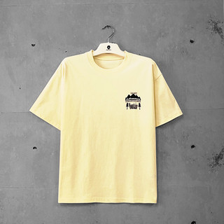 TARGET SPORTS 純棉寬版T<山型印花>008(TAN)