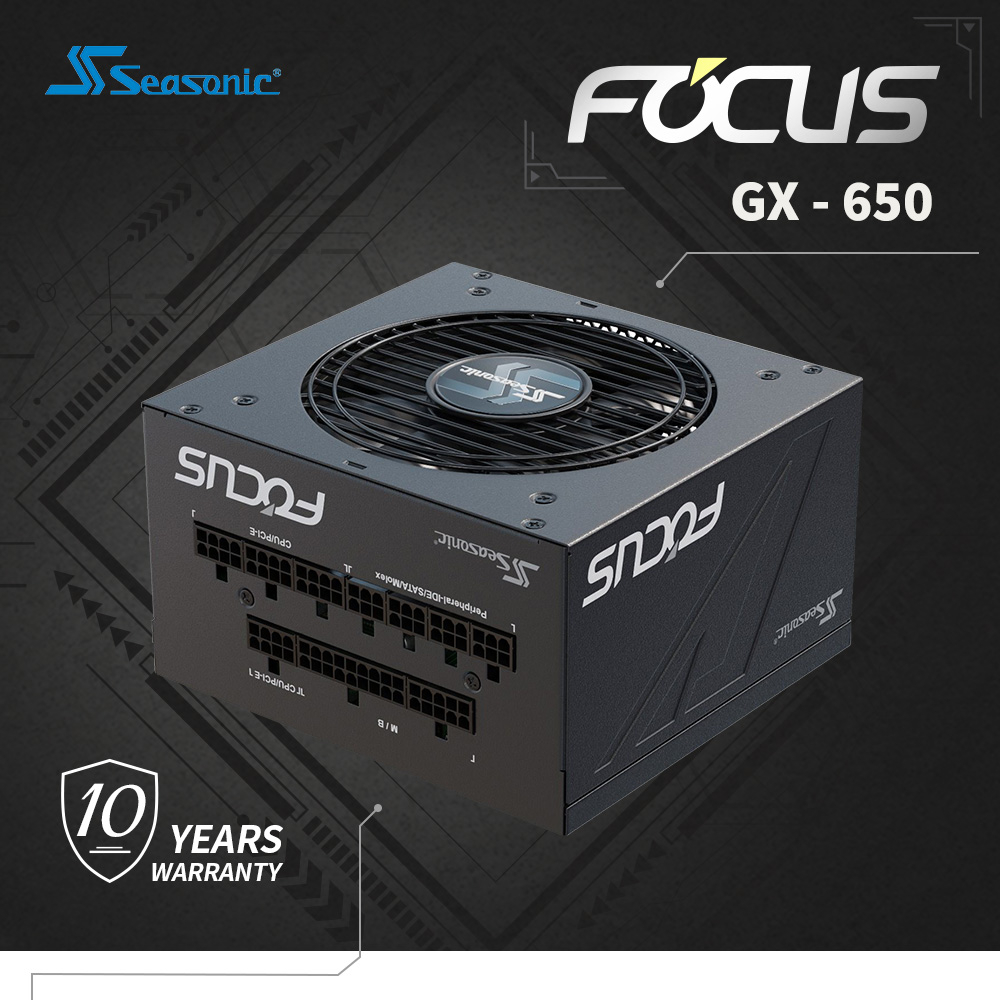 【二手商品】Seasonic 海韻 FOCUS GX 650 金牌 / 全模 (編號:SSR-650FX)