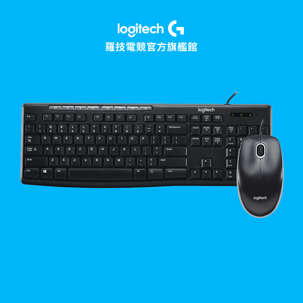 Logitech G 羅技 MK200 USB鍵盤滑鼠組