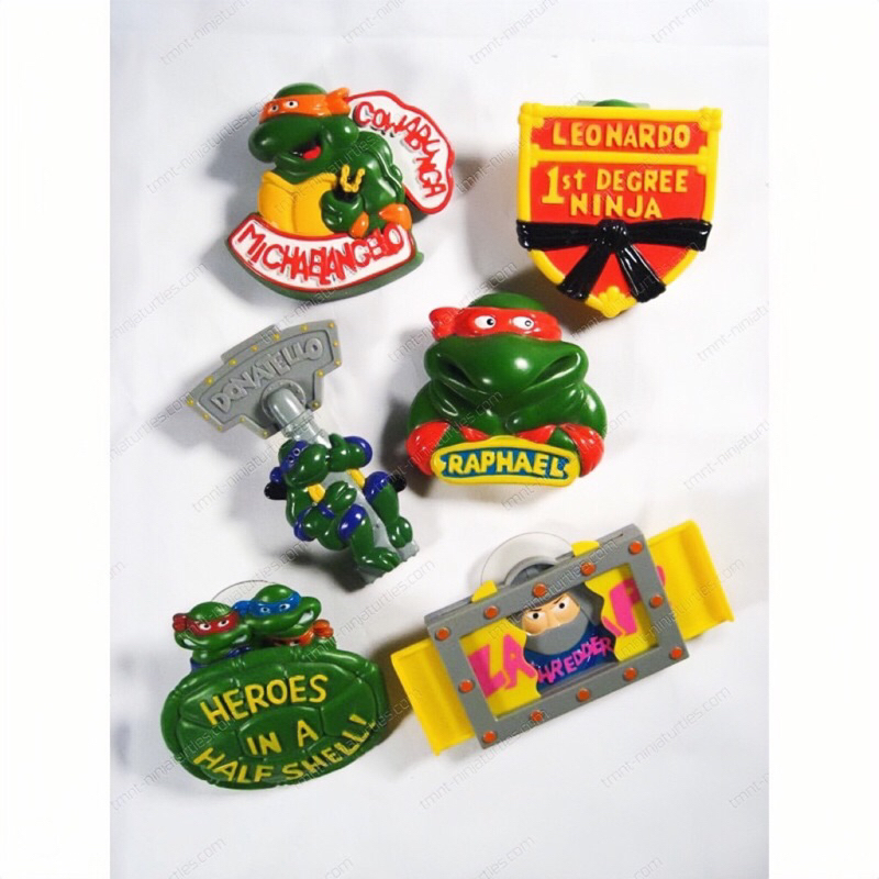 {單售} 1989 漢堡王 兒童餐玩具 忍者龜 徽章 TMNT RAD BADGES 全套六款 全新原裝袋 未拆封