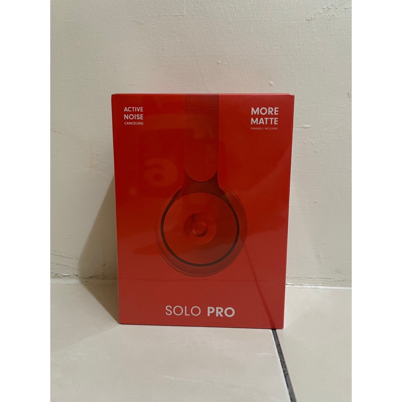 【全新】Beats Solo Pro Wireless頭戴式降噪耳機 - 紅色