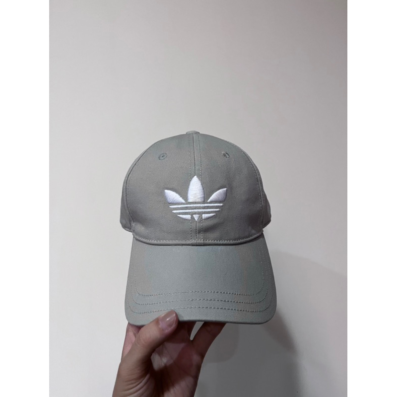 adidas Originals Trefoil Cap In Grey 愛迪達 三葉草 老帽 鴨舌帽 淺灰色