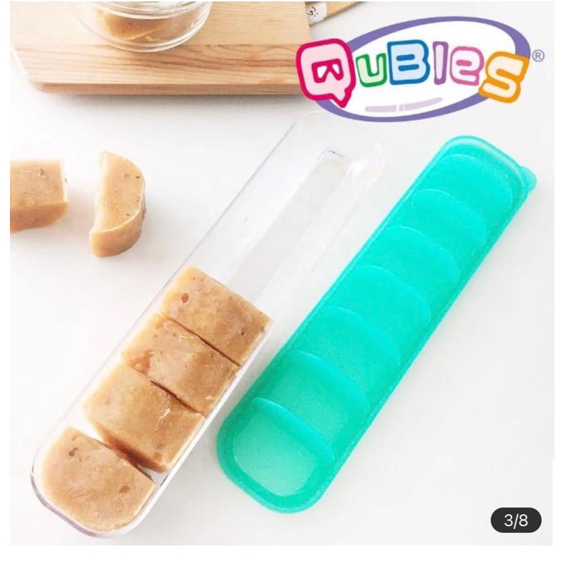 【Qubies】食物冷凍分裝盒 綠色