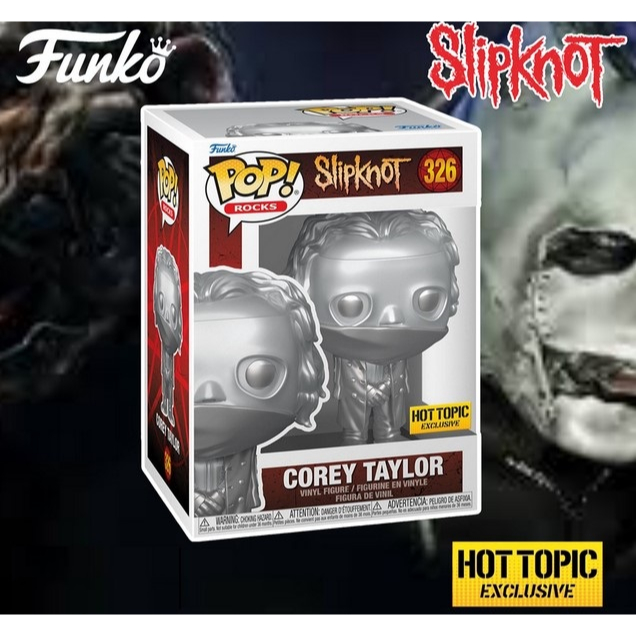 [TheCity] 現貨 Funko 樂團 Slipknot Corey Taylor 特殊白銀版 HT限定貼