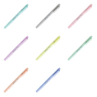 ✨現貨✨《Pentel》FITLINE 雙頭螢光筆 粉彩色系 粉彩 橘 黃 綠 灰 粉紅 天藍 紫 8色套裝
