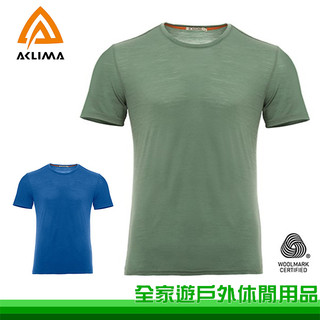 【全家遊戶外】ACLIMA 挪威 LW T-Shirt M 男款輕量羊毛圓領T恤 101656 快乾上衣 短袖上衣