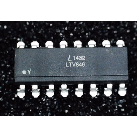 LTV-846S LITEON OPTOISOLTR 5KV 4CH TRANS 16-SMD