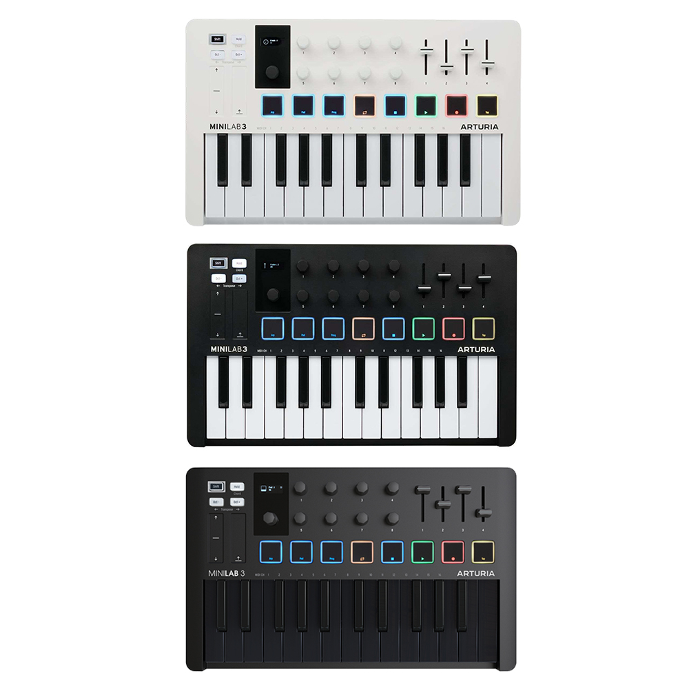 【Arturia】MiniLab 3 MKIII 25 鍵 MIDI 主控鍵盤 三色可選｜穎凱公司貨 一年保固