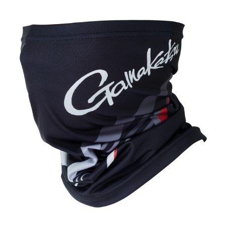 ◎百有釣具◎GAMAKATSU GM-3701  抗UV 吸水速乾 防曬面罩 頸套 頭巾 領巾 涼感面罩 黑/白