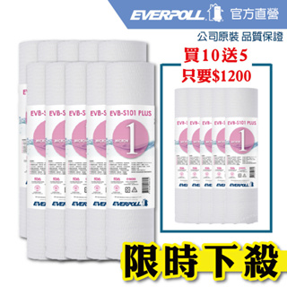 【EVERPOLL】10吋1微米高容雜濾心(S-101) [買10+送5]
